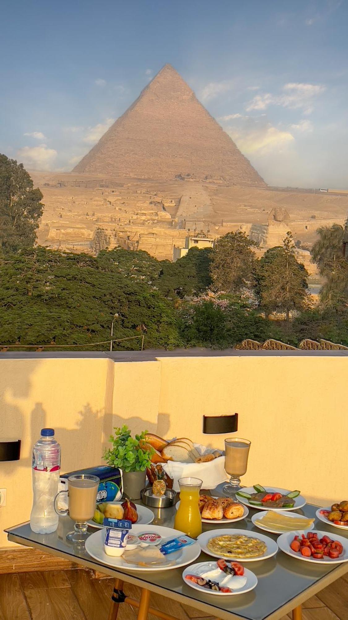 Pyramids Vista Inn Kafret el-Gabal Exterior foto